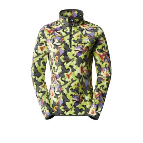 The North Face 100 Glacier Fleece Trui - Limegroen/Multi
