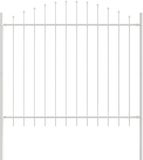 vidaXL Tuinhek WOERDEN, 170 x 190 cm, gepoedercoat staal, wit
