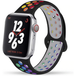 ShieldCase Apple Watch silicone sport+ band (zwart kleurrijk)