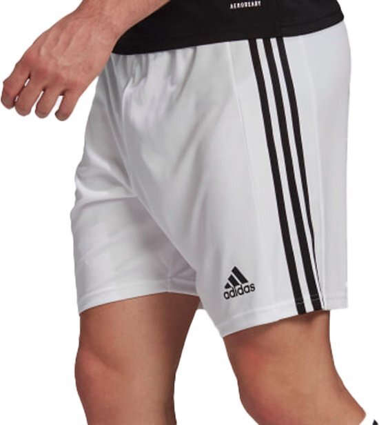 Adidas Squadra 21 Short Heren - Wit / Zwart - maat XL