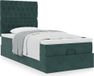 Prolenta Maison Exclusive - Ottoman bedframe met matrassen, donkergrijs, 80x200 cm, fluweel