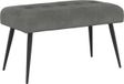 vidaXL Bank met knopen tufting Donkergrijs 80 x 40 x 46 cm fluweel