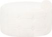 Beliani TAMPA Poef - Wit - Bouclé - Rond - 55 cm