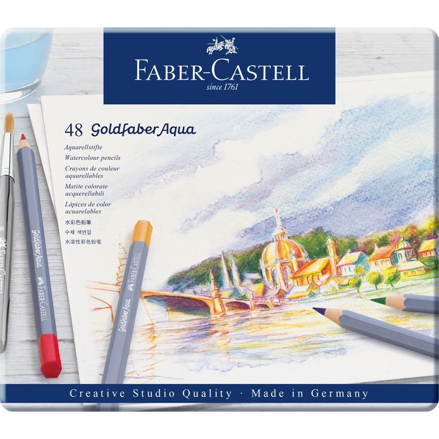 Faber-Castell Goldfaber Aqua - 48 Kleurpotloden - Hout - Duitsland