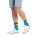 Jack in the Box Box Devil Design Chaussettes Longues Rayées en Coton Moutarde Rouge/Jaune/Bleu