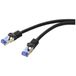 Renkforce RF-6830460 RJ45 Netwerkkabel, patchkabel CAT 6A S/FTP 1.00 m Zwart 1 stuk(s)