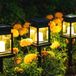 Merkloos Zonne-energie Lantaarn met Kaarseneffect - 8 Stuks voor Tuin en Terras