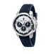 Maserati Successo R8871621042 Chronograaf Montre homme Argenté/Bleu Bracelet en silicone 42mm