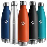 Vikaster Thermos 0,75 l, lekvrije thermosfles, 750 ml, BPA-vrij, herbruikbare thermoskan, roestvrij staal, voor camping, yoga, gym, fitness, reizen, outdoor
