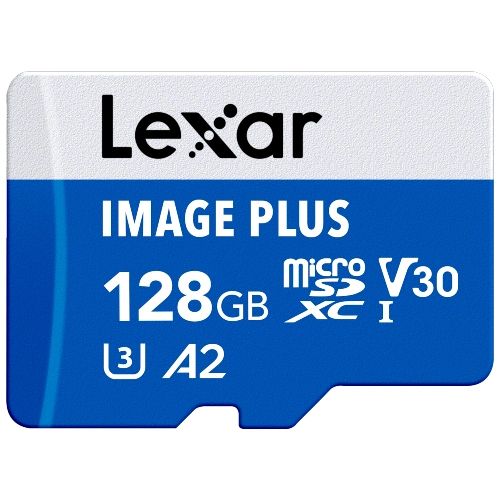 Lexar Image Plus 128GB MicroSD UHS-I V30 - 100MB/s