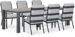 Lifestyle Garden Furniture Lecce/Valley Dining Loungeset 6 personen Aluminium Grijs-antraciet 240 cm
