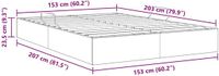 vidaXL Opbergbed met opbergruimte, puur wit, 153 x 203 cm, kunstleer