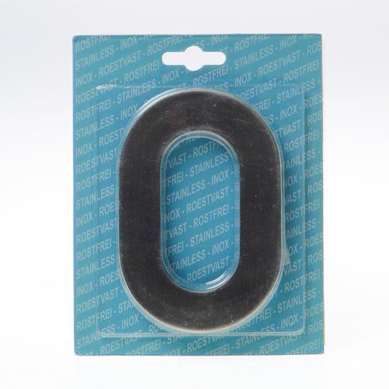Oxloc Huiscijfer RVS 120mm nr 0