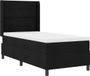 vidaXL Boxspringbed met kussens en hoofdbord, zwart, 190 x 90 cm, stof