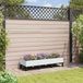 vidaXL Tuinplanter met wielen Wit 120 x 40 x 29 cm PP
