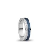 BERING Damesring in glanzend zilver - Arctic Symphony Collection van roestvrij staal - Itter, Roestvrij staal, Zirkonia