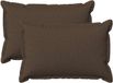 vidaXL - Kussensloop - 2 stuks - HOUTEN - Taupe - 50 x 70 cm - Faux Linnen