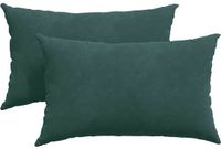 vidaXL Zitkussens 2 stuks Donkergroen 50 x 30 cm Corduroy stof
