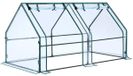 Serre portable, mini-serre d'extérieur - 180 x 91 x 91 cm - Étanche et résistant aux UV - Avec portes zippées - Transparent
