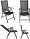 VCM 5-delige set tuinmeubelen aluminium glas tuinset zitgroep eetgroep tafel stoelen 80 MA