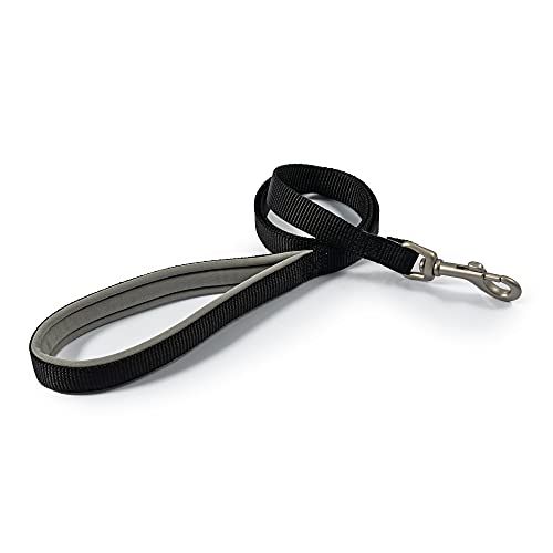 Ancol Heritage Nylon Lijn - Zwart - 1m x 25mm