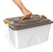 BAMA SIM PET boîte de rangement pour accessoires pour animaux de compagnie avec tiroir amovible et poignée de transport, 18 l, 40 × 30 × 22 cm