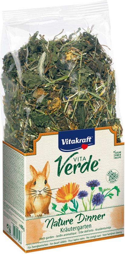 Vitakraft Nature Dinner graanvrij dwergkonijn, 400gr