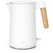 Arendo Bouilloire Wood Style CORE, 1,5 litre, 2200 W, blanche