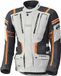 Held Hakuna II Veste textile imperméable pour moto, gris/orange, S