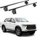 Omac Barres de toit transversales en acier pour Evo Cross 4 2022-2026 – Tüv / Din 75302:2019 – Antivol inclus – Rainure en T (accessoires) – Charge max 75 kg – 2 barres – Noir