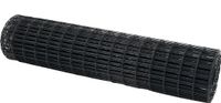vidaXL Euro hek 1 x 25 m PVC-gecoat ijzer grijs