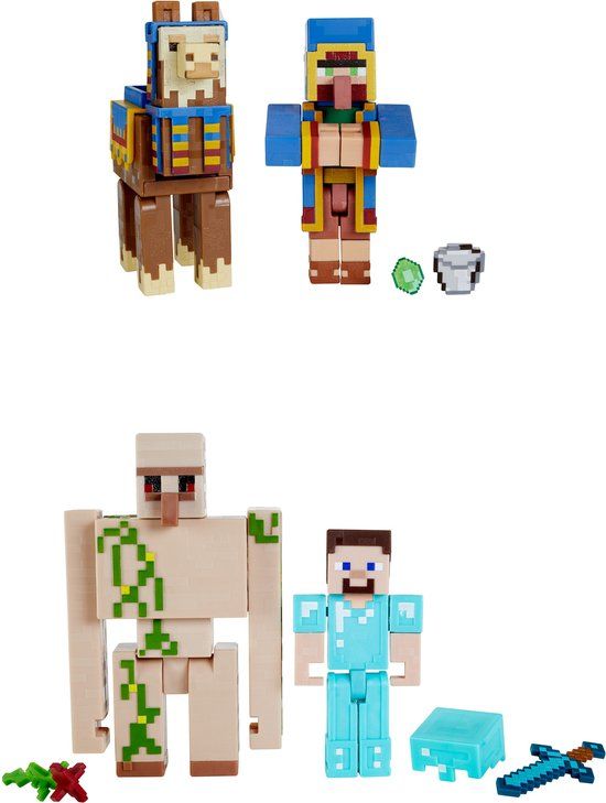 Mattel Minecraft Create-A-Block Box Assortiment - Figuren Van 8 cm - Vanaf 6 Jaar - GTT53