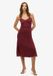 Superdry Jersey jurk met open achterkant Dames M Port Brown