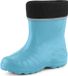 Ladeheid Bottes de pluie enfant - Caoutchouc - avec chausson intérieur - EVA - Chausson intérieur lavable - LA-KL-EVA-Kids - Bleu clair - 35