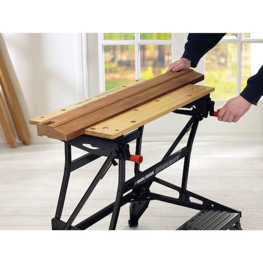 Black & Decker Workmate WM626 Woodworking Workbench - Steel, Black, Foldable - 250 kg Max Load