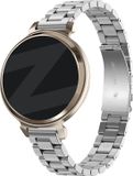 Bandz Stalen schakel band 'Classic' - Smartwatch bandje 14mm geschikt voor Garmin Lily 2 (alleen tweede versie) - inclusief inkort set - zilver