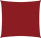 Parasol carré 3,6x3,6 m tissu oxford rouge