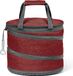 Merkloos Koeltas - rood - opvouwbaar - 30 x 26 cm - 15 liter - met rits en flesopener - polyester
