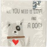 Ppd Servietten Love and Dog 33x33 cm