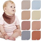 Lulu Moon Baby Slabbetjes, 8 Stuks, Unisex, Aarde