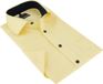 OLYMP Luxor modern fit chemise - manche courte - structure jaune (contraste) - Repassable - Taille du col : 40