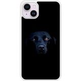 iPhone 15 Plus Chien noir bedrukt siliconen hoesje