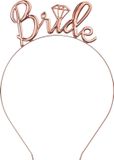 PartyDeco Bride To Be Diadeem Rosegold Bio plastic Vrouwen Volwassenen