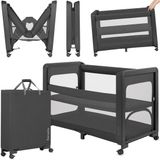 Lionelo Patty - 5-in-1 Baby bed & Co Sleeper – Reisbed, Box & Kinderbed – Campingbedje - T25-Matras – 2 Hoogtes – Wielen – Mesh – Transporttas