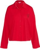 JOOP! Jeans Joop! Sleepshirt After Dark Vrouwen Felrood Effen Lange Mouw Katoen/Modal/Elastaan XXL