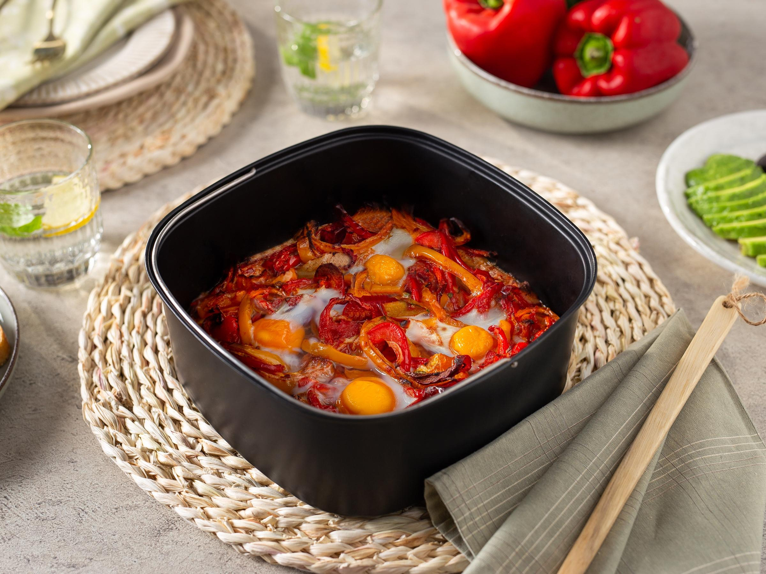 Philips HD9956/00 Airfryer XXL Bakset - Zwart/Rood