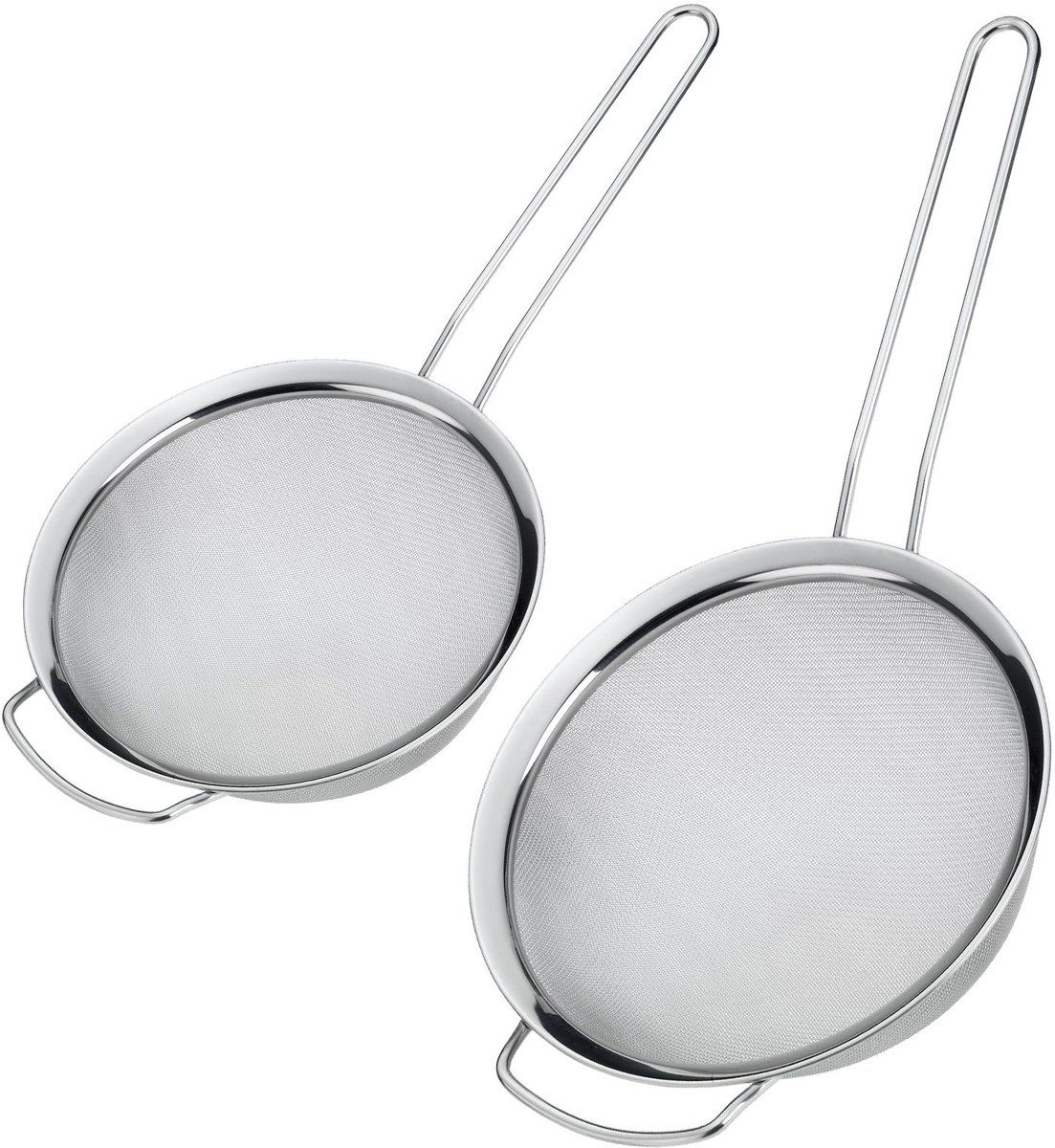 Westmark 2 keukenvergieten met brede rand, Picante, ø 16 cm + ø 20 cm, RVS, zilver, 121622E6