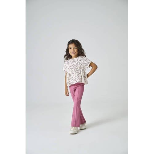 ONLY mini meisjes broek PAIGE Heather Rose Flared Fit