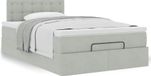 Prolenta Maison Exclusive - Ottoman bed met matras, lichtgrijs, 120x190 cm, fluweel