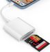 Selected by GSMpunt.nl Lightning Adapter met SD-Kaartlezer | Geschikt voor Apple iPhone en iPad | Card Reader | Ideaal om foto's of bestanden over te zetten | Geen App nodig | Wit
